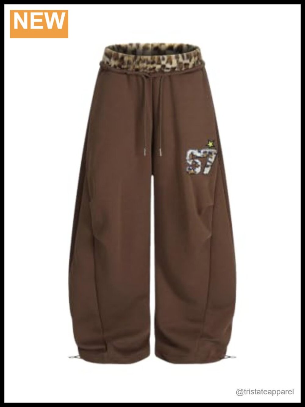 Double Waist Baggy Wide Leg Sweatpants Y2K Lounge with Pockets